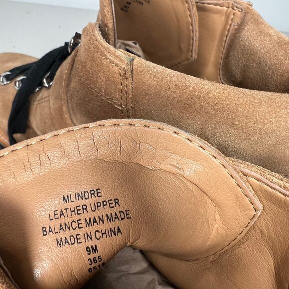 Marc Fisher Tan Camel Suede Leather Indre Hiking Boots Size 9 - Picture 3 of 9